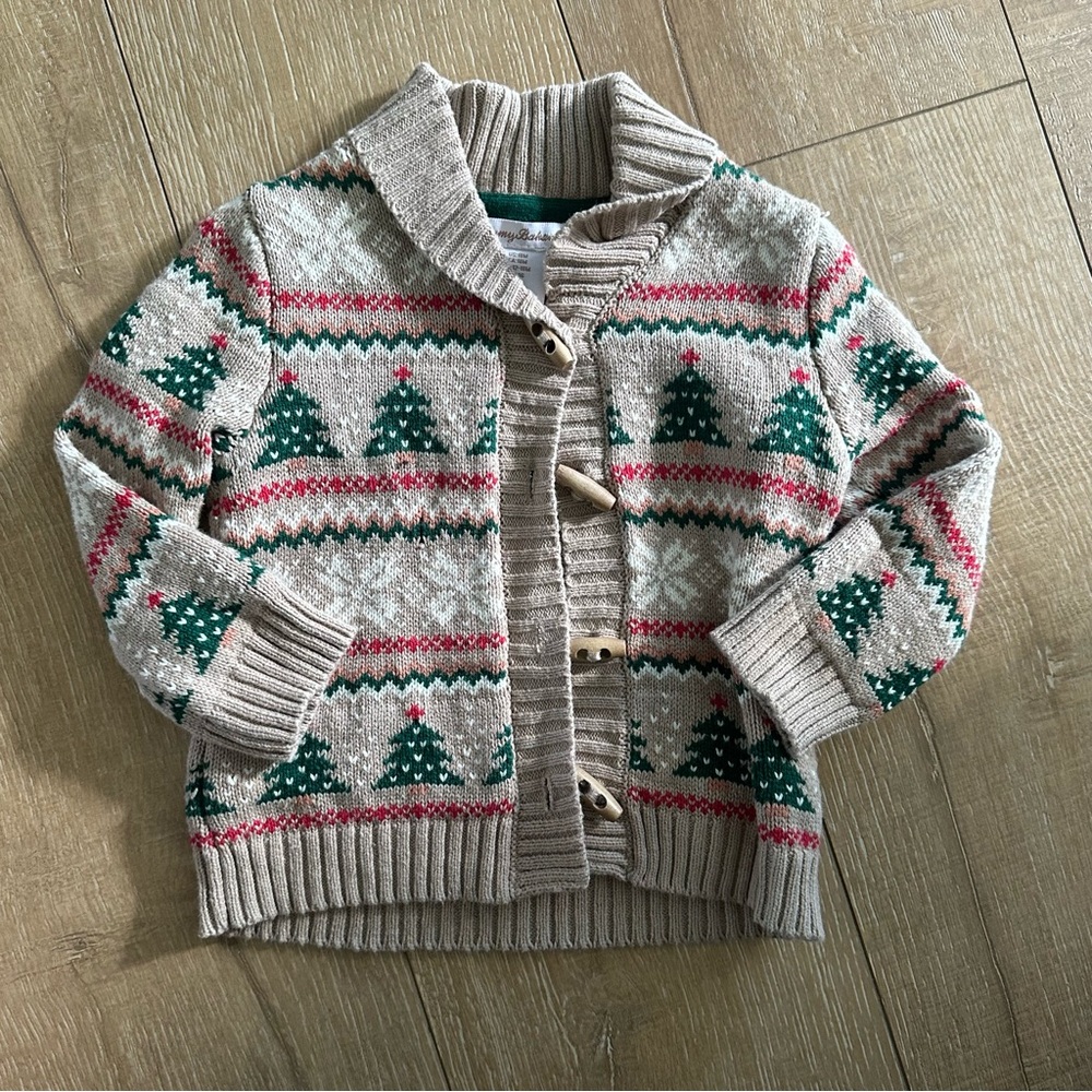 Tommy Bahama Kids Beige and Green Sweater